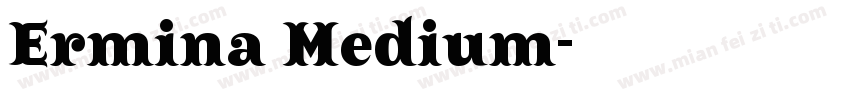 Ermina Medium字体转换